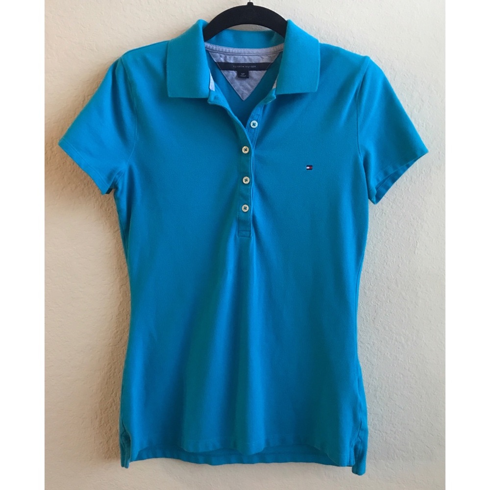 Tommy Hilfiger Blue Polo. Small.
